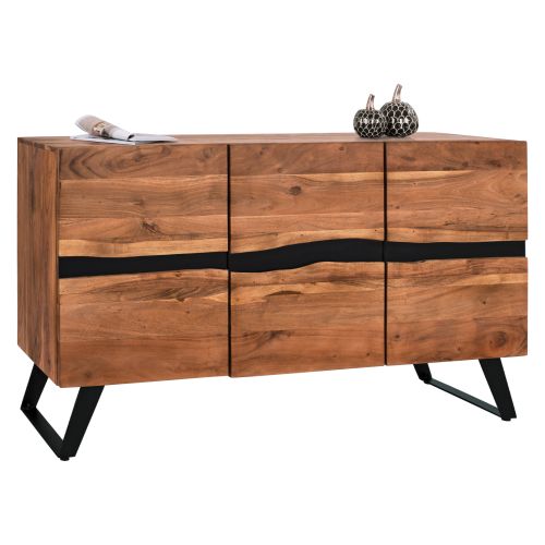 ΜΠΟΥΦΕΣ ALICIA ΑΠΟ ΜΑΣΙΦ ΞΥΛΟ ΑΚΑΚΙΑΣ ΦΥΣΙΚΟ 148Χ43,5Χ86Υεκ.HM8173