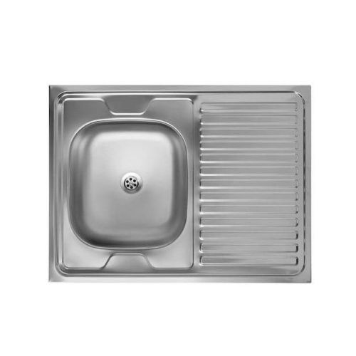 ΝΕΡΟΧΥΤΗΣ ΚΟΥΖΙΝΑΣ ΑΝΟΞΕΙΔΩΤΟΣ ΑΣΗΜΙ INOX 80x60x16.5 HM18319