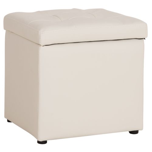 ΣΚΑΜΠΟ PRO CUBE HM224.02 PU ΜΕ ΑΠΟΘΗΚΕΥΤΙΚΟ ΧΩΡΟ- ΛΕΥΚΟ 38x38x36,5Υεκ.