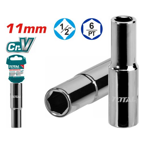 TOTAL ΚΑΡΥΔΑΚΙ ΕΞΑΓΩΝΟ ΜΑΚΡΙ 1/2" 11mm (THTST12113L)