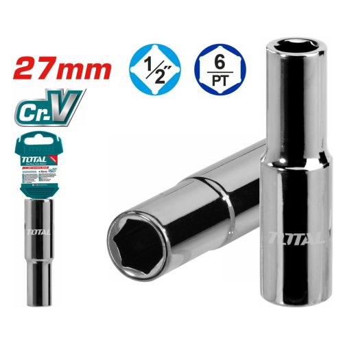TOTAL ΚΑΡΥΔΑΚΙ ΕΞΑΓΩΝΟ ΜΑΚΡΙ 1/2" 27mm (THTST12273L)