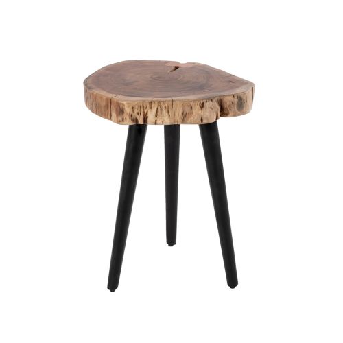 ΤΡΑΠΕΖΙ ΣΑΛΟΝΙΟΥ ΒΟΗΘΗΤΙΚΟ ΑΠΟ ΜΑΣΙΦ ΞΥΛΟ ΑΚΑΚΙΑΣ HM8364.11 Φ40x49.5Υ εκ.